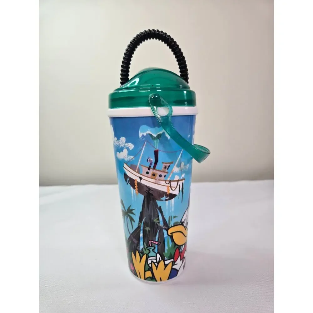 Disney World 50th Anniversary Typhoon Lagoon Refillable Mug Mickey Donald Duck